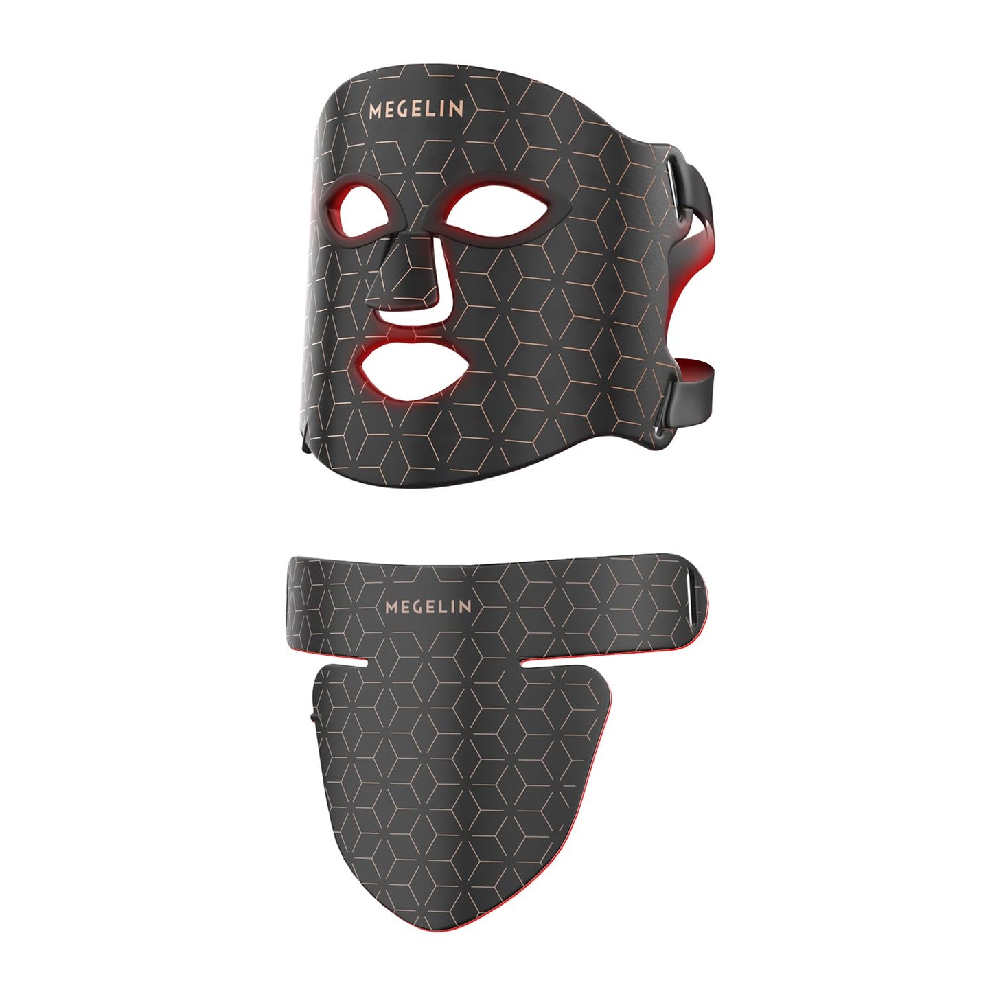 Ascend Led Red Light Therapy Face & Neck Mask 7 Colors Led Light Therapy Facial Mask Infrared Red Light Therapy Mask Infrared Light Skin Rejuvenation(Black)